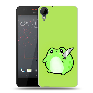 Пластиковый чехол на HTC Desire 825 с принтом Лягушенок