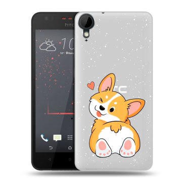 Пластиковый чехол на HTC Desire 825 с принтом Корги Пластиковый чехол на HTC Desire 825 с принтом Корги