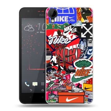 Пластиковый чехол на HTC Desire 825 с принтом Найк Nike яркий Пластиковый чехол на HTC Desire 825 с принтом Найк Nike яркий