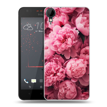 Пластиковый чехол на HTC Desire 825 с принтом цветы пионы Пластиковый чехол на HTC Desire 825 с принтом цветы пионы