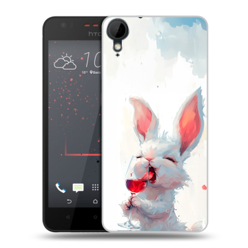 Пластиковый чехол на HTC Desire 825 с принтом кролик зайчик Пластиковый чехол на HTC Desire 825 с принтом кролик зайчик