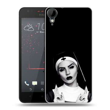 Пластиковый чехол на HTC Desire 825 с принтом монашка Пластиковый чехол на HTC Desire 825 с принтом монашка