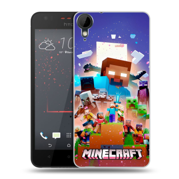 Пластиковый чехол на HTC Desire 825 с принтом Майнкрафт Minecraft Пластиковый чехол на HTC Desire 825 с принтом Майнкрафт Minecraft