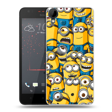Пластиковый чехол на HTC Desire 825 с принтом Миньоны