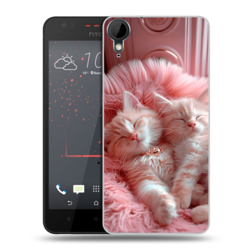 Пластиковый чехол на HTC Desire 825 с принтом котята котики Пластиковый чехол на HTC Desire 825 с принтом котята котики