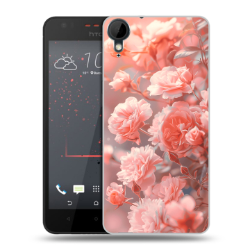Пластиковый чехол на HTC Desire 825 с принтом Розы цветы