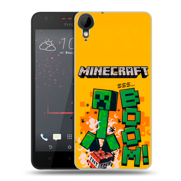 Пластиковый чехол на HTC Desire 825 с принтом Майнкрафт Minecraft