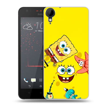 Пластиковый чехол на HTC Desire 825 с принтом Спанч боб Спанчбоб Пластиковый чехол на HTC Desire 825 с принтом Спанч боб Спанчбоб