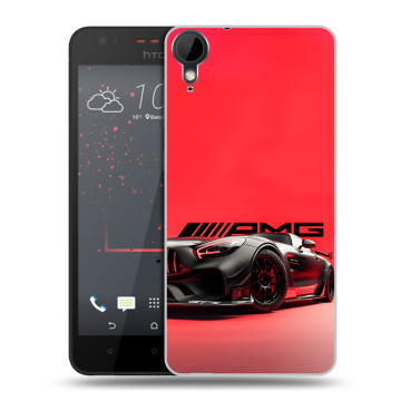 Пластиковый чехол на HTC Desire 825 с принтом Мерседес Mercedes AMG