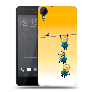 Пластиковый чехол на HTC Desire 825 с принтом Миньоны