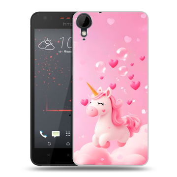 Пластиковый чехол на HTC Desire 825 с принтом Единорог