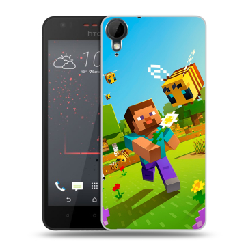 Пластиковый чехол на HTC Desire 825 с принтом Майнкрафт Minecraft