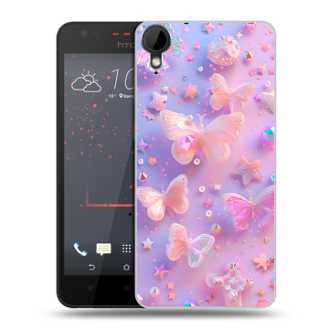 Пластиковый чехол на HTC Desire 825 с принтом Бабочки