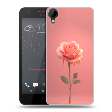 Пластиковый чехол на HTC Desire 825 с принтом Розовая роза