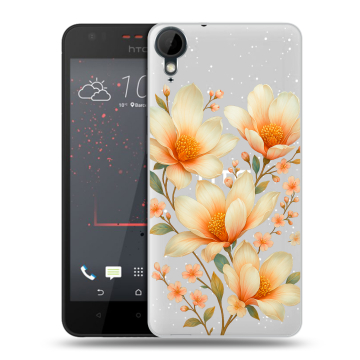 Пластиковый чехол на HTC Desire 825 с принтом Цветы