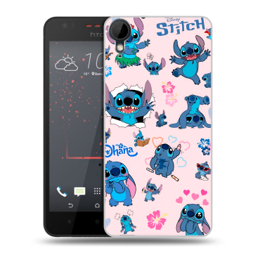 Пластиковый чехол на HTC Desire 825 с принтом Лило и Стич