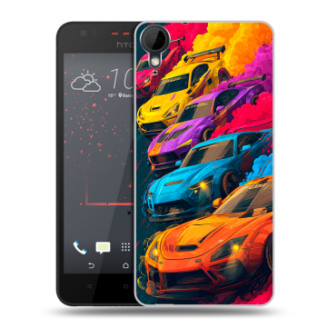 Пластиковый чехол на HTC Desire 825 с принтом Тачки