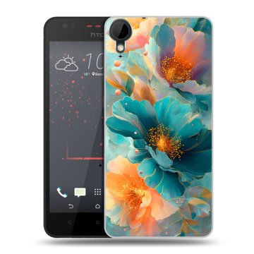 Пластиковый чехол на HTC Desire 825 с принтом Цветы