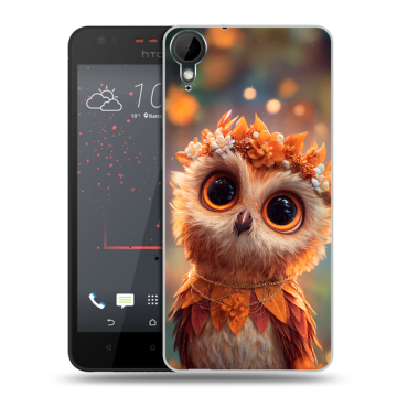 Пластиковый чехол на HTC Desire 825 с принтом Милая сова