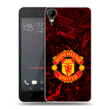 Пластиковый чехол на HTC Desire 825 с принтом Manchester United