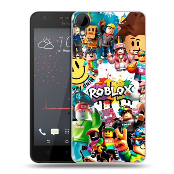 Пластиковый чехол на HTC Desire 825 с принтом Roblox Роблокс Пластиковый чехол на HTC Desire 825 с принтом Roblox Роблокс