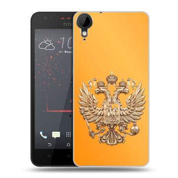 Пластиковый чехол на HTC Desire 825 с принтом Герб Флаг России