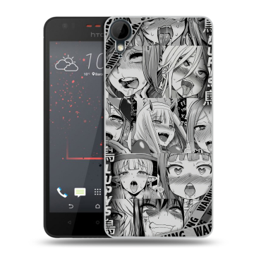 Пластиковый чехол на HTC Desire 825 с принтом Ahegao Ахегао Аниме