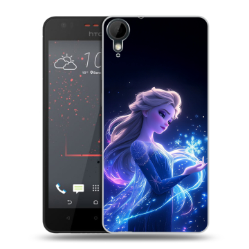 Пластиковый чехол на HTC Desire 825 с принтом Холодное сердце Frozen