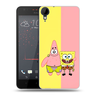 Пластиковый чехол на HTC Desire 825 с принтом Спанч боб Спанчбоб