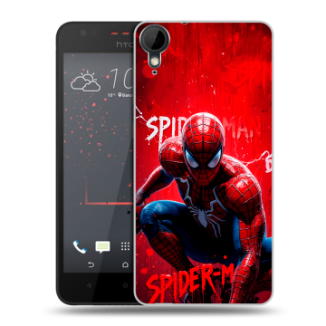 Пластиковый чехол на HTC Desire 825 с принтом Spiderman Человек паук Пластиковый чехол на HTC Desire 825 с принтом Spiderman Человек паук