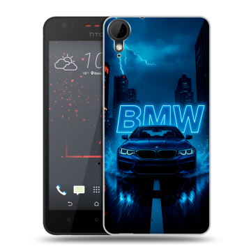 Пластиковый чехол на HTC Desire 825 с принтом BMW БМВ