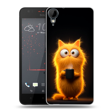 Пластиковый чехол на HTC Desire 825 с принтом Смешной кот