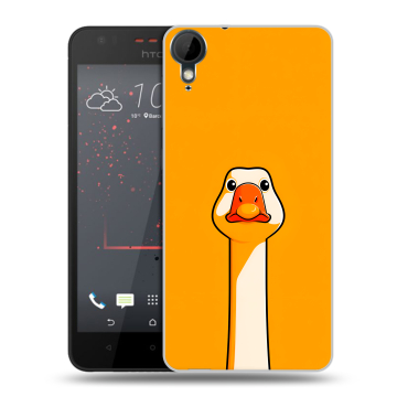 Пластиковый чехол на HTC Desire 825 с принтом Смешная утка