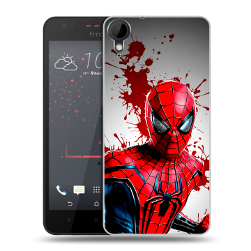 Пластиковый чехол на HTC Desire 825 с принтом Spiderman Человек паук Пластиковый чехол на HTC Desire 825 с принтом Spiderman Человек паук