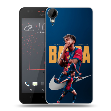 Пластиковый чехол на HTC Desire 825 с принтом Барселона Barca Yamal 