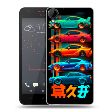 Пластиковый чехол на HTC Desire 825 с принтом машины тачки