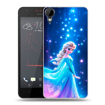 Пластиковый чехол на HTC Desire 825 с принтом Холодное сердце Frozen