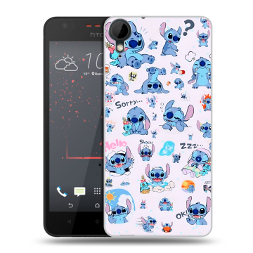 Пластиковый чехол на HTC Desire 825 с принтом Лило и Стич