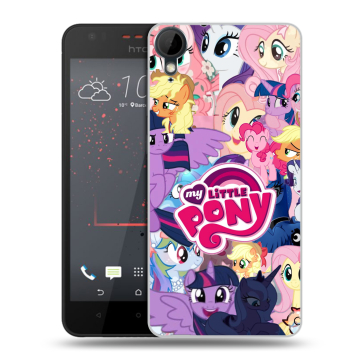 Пластиковый чехол на HTC Desire 825 с принтом My little pony Дружба чудо