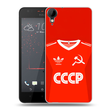 Пластиковый чехол на HTC Desire 825 с принтом Флаг Герб СССР