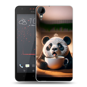 Пластиковый чехол на HTC Desire 825 с принтом смешная панда Пластиковый чехол на HTC Desire 825 с принтом смешная панда