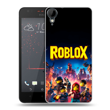 Пластиковый чехол на HTC Desire 825 с принтом Roblox Роблокс