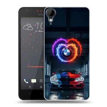 Пластиковый чехол на HTC Desire 825 с принтом BMW БМВ