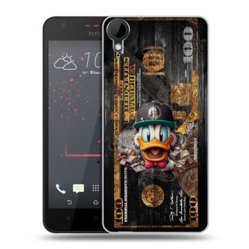 Пластиковый чехол на HTC Desire 825 с принтом Дональд Дак Доллар