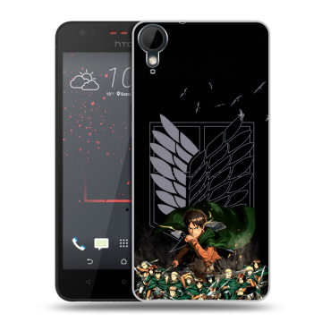 Пластиковый чехол на HTC Desire 825 с принтом Атака титанов