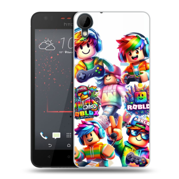 Пластиковый чехол на HTC Desire 825 с принтом Roblox Роблокс