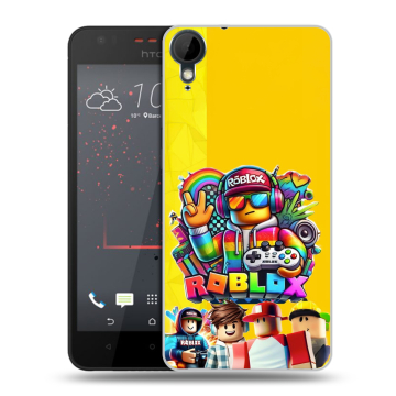 Пластиковый чехол на HTC Desire 825 с принтом Roblox Роблокс