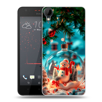 Пластиковый чехол на HTC Desire 825 с принтом Новый год