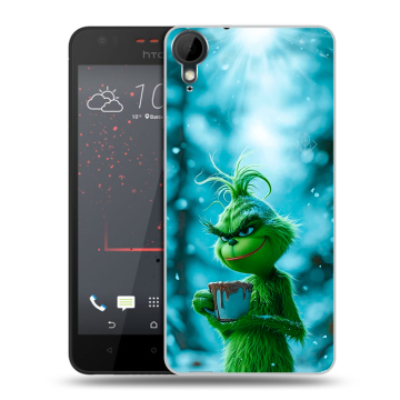Пластиковый чехол на HTC Desire 825 с принтом Новый год гринч