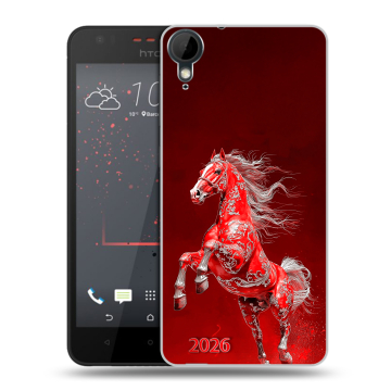 Пластиковый чехол на HTC Desire 825 с принтом Новый год